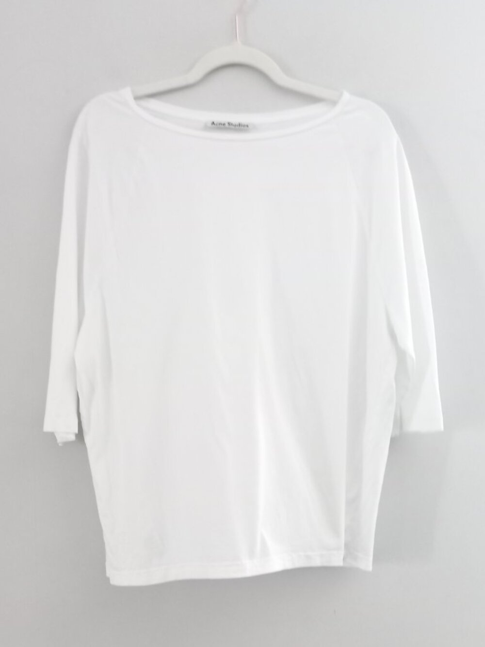 ACNE STUDIOS white raglan sleeve t-shirt